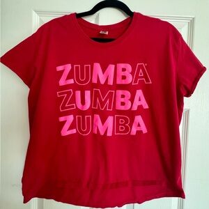 Pink & Red Zumba Crop Top
